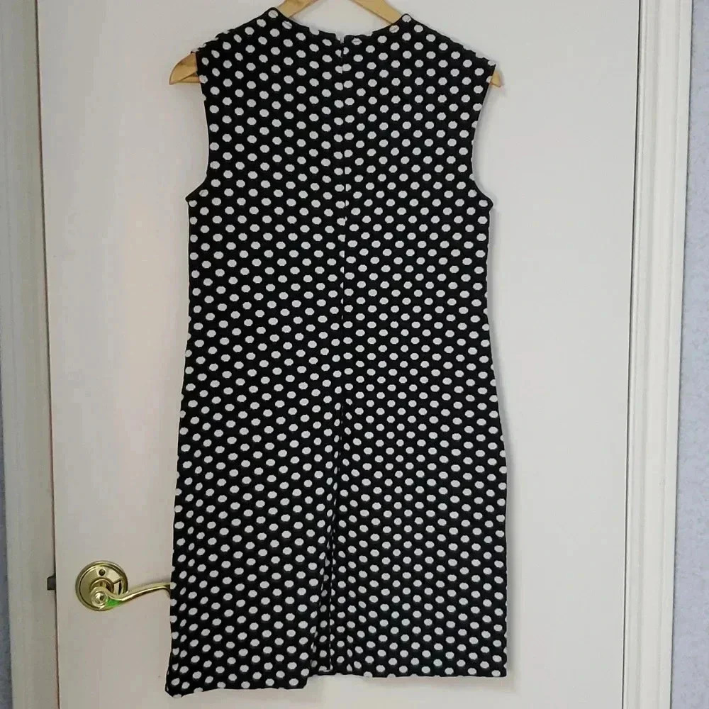 Ann Taylor Polka Dot Shift Dress Size 4P - Picture 5 of 6
